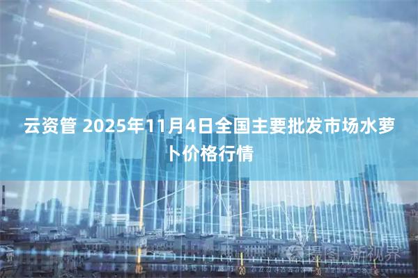 云资管 2025年11月4日全国主要批发市场水萝卜价格行情