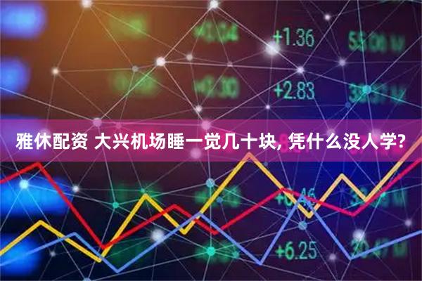 雅休配资 大兴机场睡一觉几十块, 凭什么没人学?